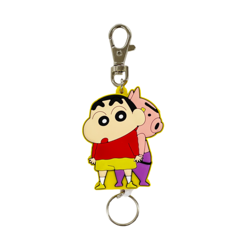 クレヨンしんちゃん リール付きラバーキーホルダー しんちゃん